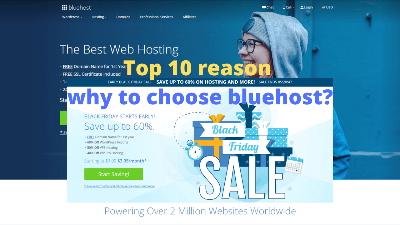 Top 10 reasons why to choose Bluehost?